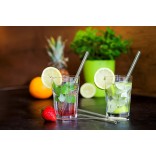 STEUBER stikla salmiņu un birstītes komplekts  | 2