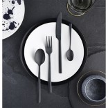 AMEFA galda piederumu komplekts "Manile", 16-daļas (melna krāsa)  | 2
