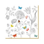 EASY LIFE salvetes "Fleurs & papillons", 20 vnt.  | 1