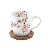 EASY LIFE porcelāna krūze ar vāku "Sakura", 350 ml  | 1