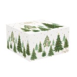 EASY LIFE porcelāna krūze ar apakštasi  "Festive Trees", 400 ml  | 2