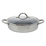 ELO nerūsējošā tērauda sautējamais katls ar vāku "Relief", Ø 28 cm, 3,6 l  | 1