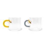 WD LIFESTYLE stikla krūzīšu komplekts "Bee" 2 vnt, 130 ml | 1