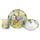 RITZENHOFF & BREKER porcelāna bērnu trauku komplekts "Afrikatiere", 3 daļas  | 1