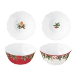 EASY LIFE porcelāna bļodu komplekts "Christmas berries" 2 gab., Ø 14 cm | 1