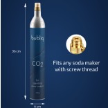 BUBLIQ CO₂ oglekļa dioksīda balons, 450 g (uzpildīts)  | 2