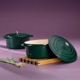 KELA čuguna sautējamais katls ar vāku "Calido" 36 x 29 cm, 9,3 l | 2