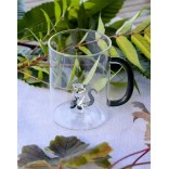 WD LIFESTYLE stikla krūze ar figūriņu "Cat", 420 ml  | 2