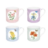 EASY LIFE porcelāna krūžu komplekts "Royal Blossom" 4 gab., 300 ml | 1