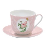 EASY LIFE porcelāna krūze ar apakštasi "Royal Blossom", 400 ml  | 1