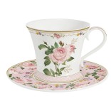 EASY LIFE porcelāna krūze ar apakštasi "Chant des Roses", 350 ml  | 1