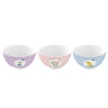 EASY LIFE porcelāna bļodu komplekts "Royal Blossom" 3 gab., Ø 9,5 cm | 1