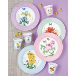 EASY LIFE porcelāna šķīvju komplekts "Royal Blossom" 4 gab., Ø 19 cm | 2