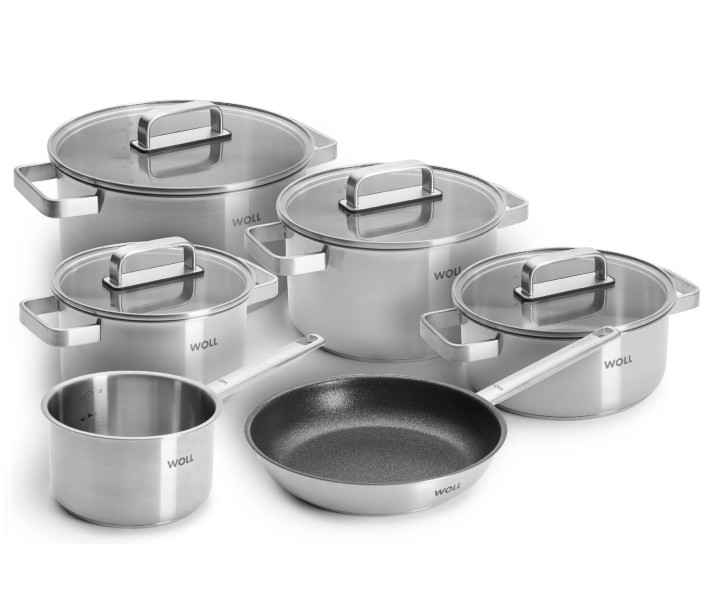 WOLL katlu komplekts "Steel", 10-u daļu  | 1