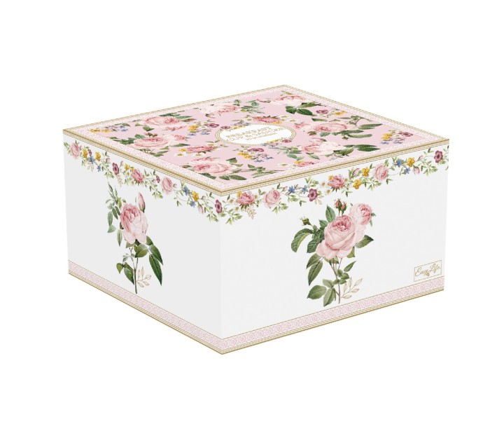 EASY LIFE porcelāna krūze ar apakštasi "Chant des Roses", 350 ml  | 2