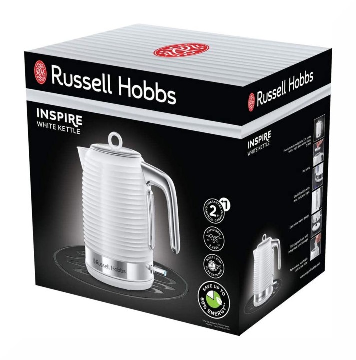 „Russell Hobbs” elektriskā tējkanna "Inspire White", 1,7 l, 24360-70  | 9