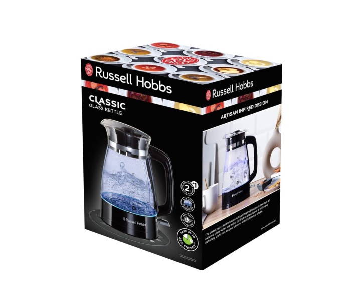 „Russell Hobbs” elektriskā tējkanna "Classic Glass", 1,7 l, 26080-70  | 5