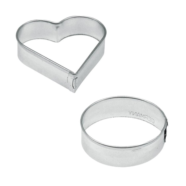 ZENKER cepamo formiņu komplekts cepumiem/piparkūkām, 1,7 cm, 10 gab. Ø 7 cm | 2