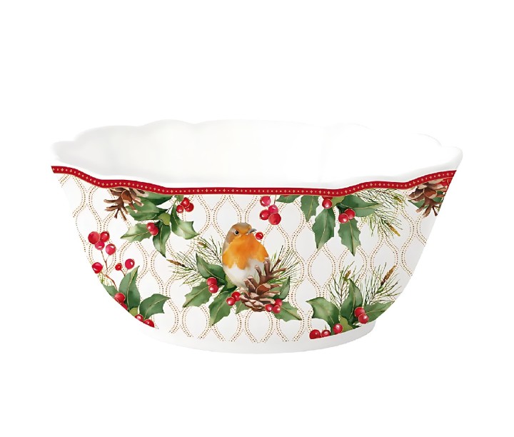 EASY LIFE porcelāna bļoda "Christmas berries", Ø 20 cm  | 1