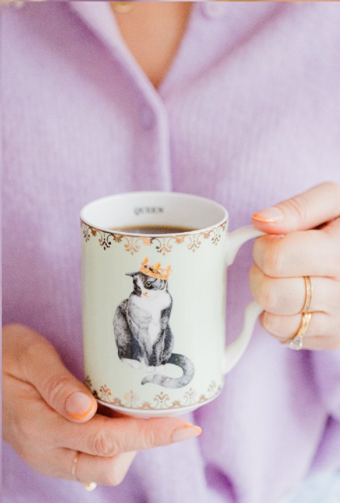 YVONNE ELLEN porcelāna krūze "Cat" 350 ml | 3