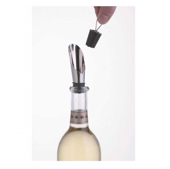 LifetimeBRANDS piltuve un aizbāznis vīna pudelēm "BarCraft"  | 4