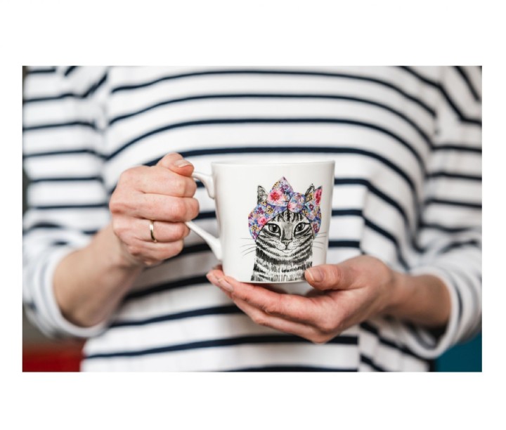 LIFETIMEBRANDS porcelāna krūze "Cat", 380 ml  | 5