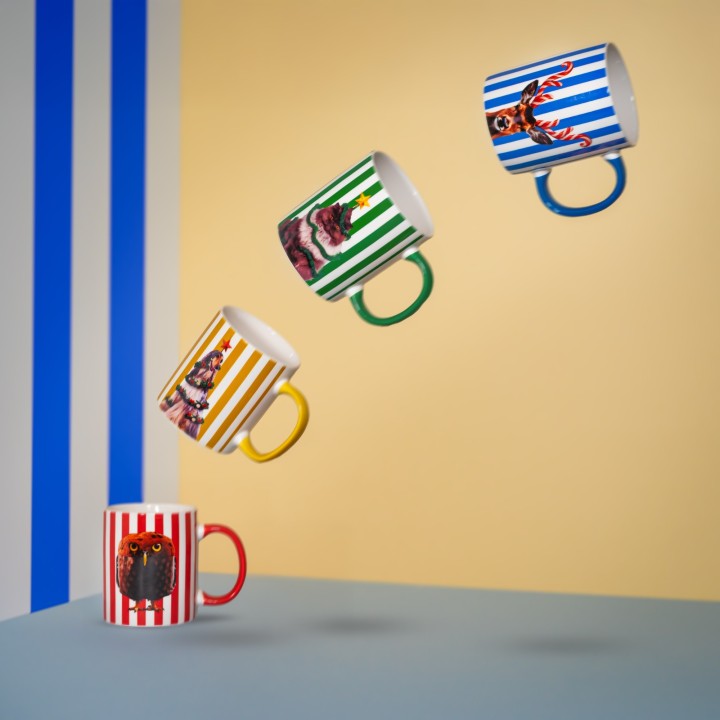 WD LIFESTYLE porcelāna krūze "Candy Cane Horn" 330 ml | 2