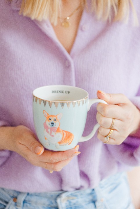 YVONNE ELLEN porcelāna krūze "Corgi" 450 ml | 3