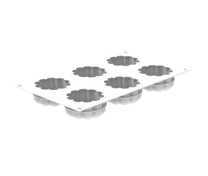 SILIKOMART silikona kēksiņu cepamā forma  "Charlotte", 6 x 100 ml (viso: 600 ml) | 4