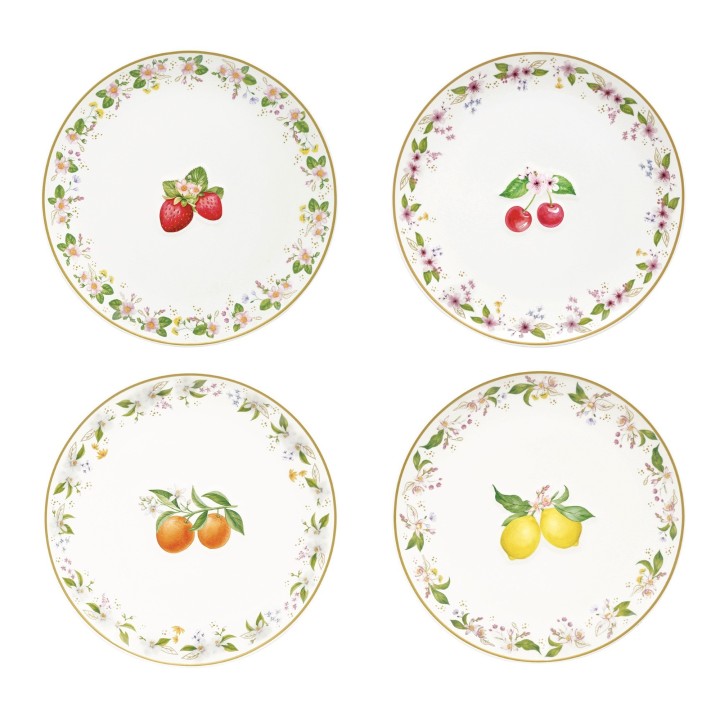 EASY LIFE porcelāna šķīvju komplekts "Chant des Roses" 2 gab., Ø 16 cm | 1