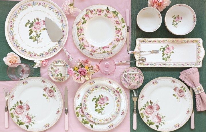 EASY LIFE porcelāna šķīvis "Chant des Roses"  | 2