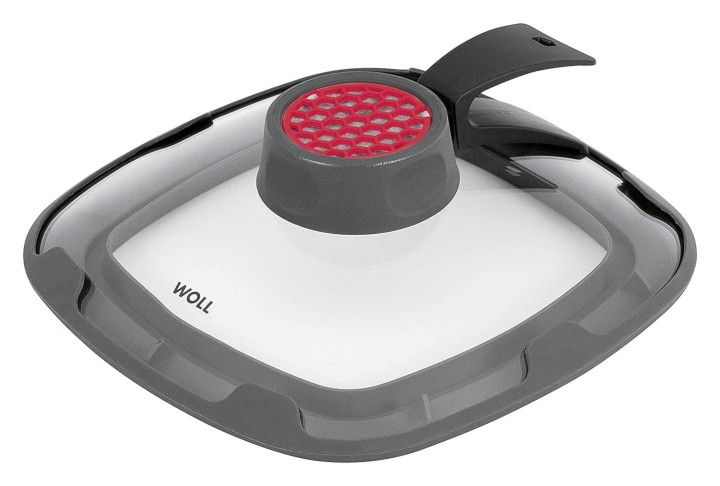WOLL “Clean Lid” četrstūrains stikla vāks ar ogles filtru,  24 x 24 cm - 28 x 28 cm | 1