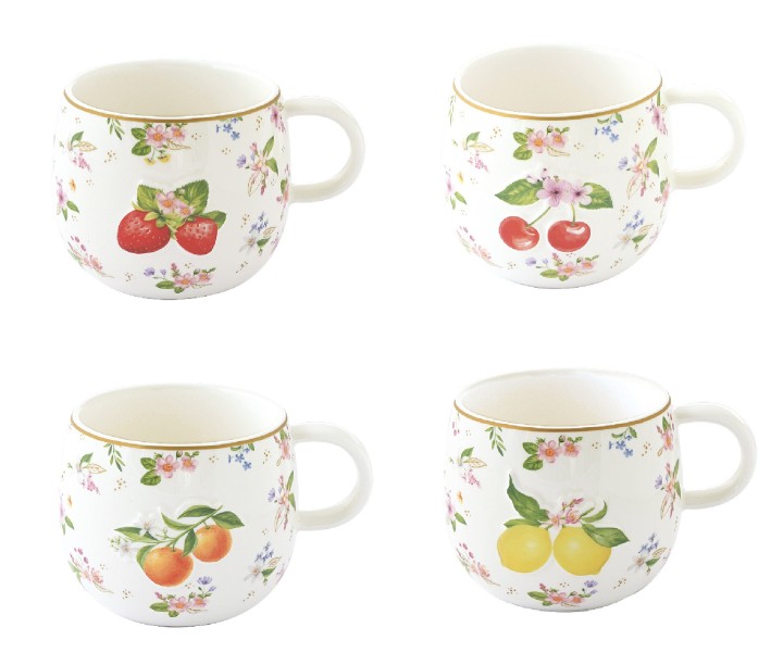 EASY LIFE porcelāna krūze "Fancy Fruit", 400 ml  | 1