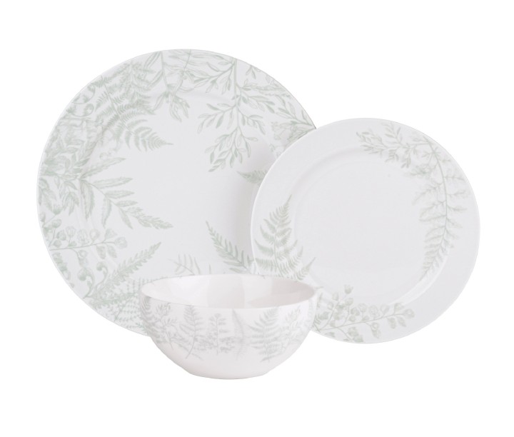 MARY BERRY porcelāna trauku komplekts "Botanical Signature", 12 gab.  | 1