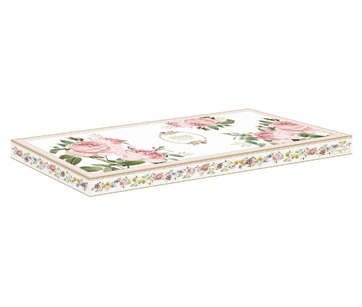EASY LIFE porcelāna servēšanas šķīvis "Chant des Roses", 35 x15 cm  | 2
