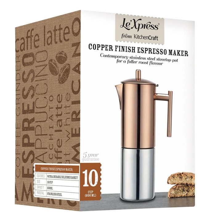 CREATIVE TOPS espresso kafijas kanna "Le'Xpress", 10 tases, 600 ml  | 4