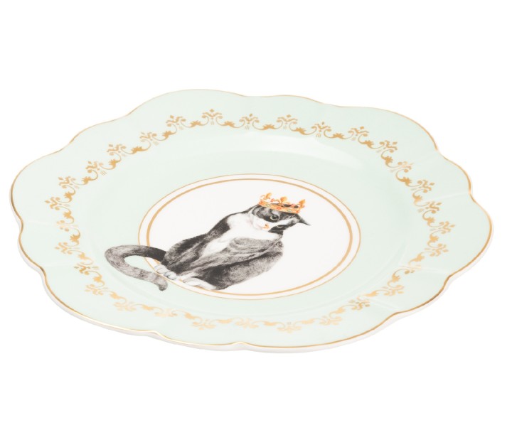 YVONNE ELLEN porcelāna šķīvis "Cat" Ø 23 cm | 1
