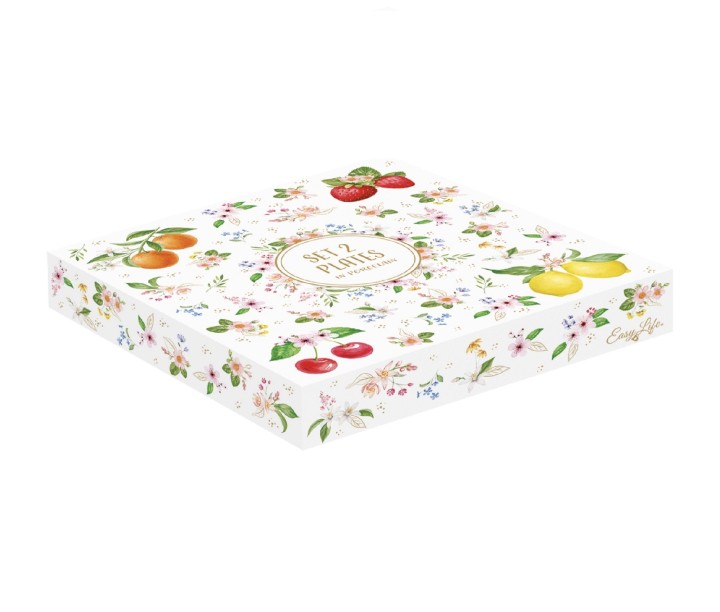 EASY LIFE porcelāna šķīvju komplekts "Chant des Roses" 2 gab., Ø 16 cm | 3