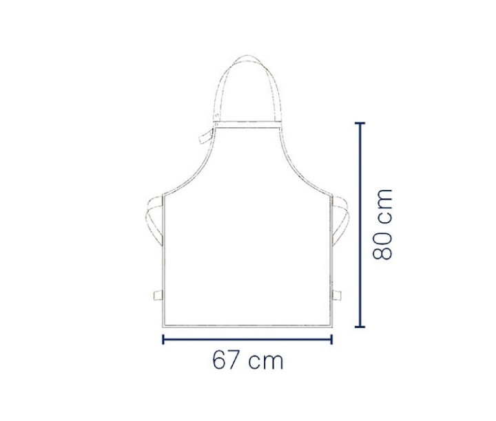 KELA kokvilnas priekšauts "Cora" 80 x 67 cm | 2