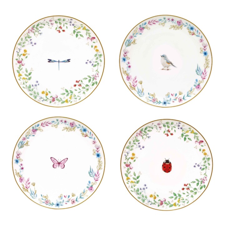 EASY LIFE porcelāna šķīvju komplekts "Fancy Garden" 2 gab., Ø 16 cm | 1