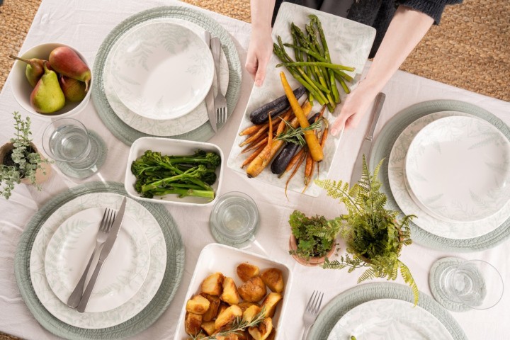 MARY BERRY porcelāna trauku komplekts "Botanical Signature", 12 gab.  | 12