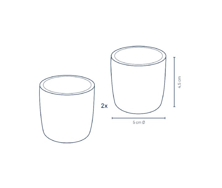 KELA porcelāna olu turētājs "Bob", 2 vnt.  | 3
