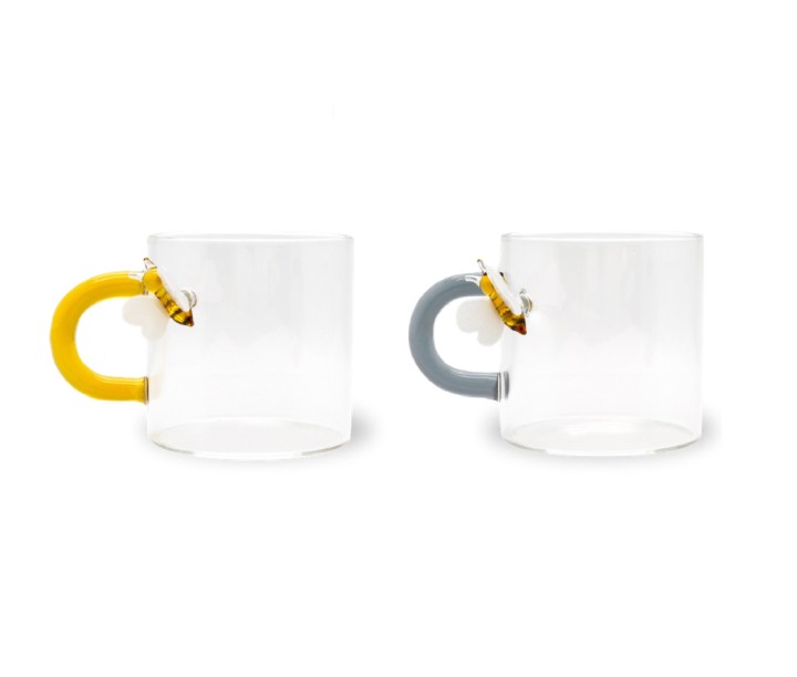 WD LIFESTYLE stikla krūzīšu komplekts "Bee" 2 vnt, 130 ml | 1
