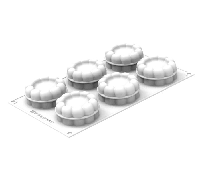 SILIKOMART silikona kēksiņu cepamā forma  "Charlotte", 6 x 100 ml (viso: 600 ml) | 1