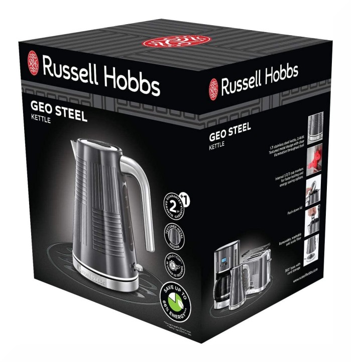 "Russell Hobbs" elektriskā tējkanna "Geo Steel", 1,7 l, 25240-70  | 8