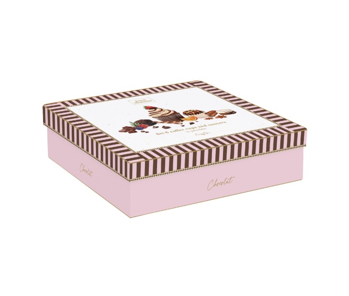 EASY LIFE porcelāna espresso tasīšu un apakštasīšu komplekts "Sweet Moments" 12 gab., 100 ml | 3
