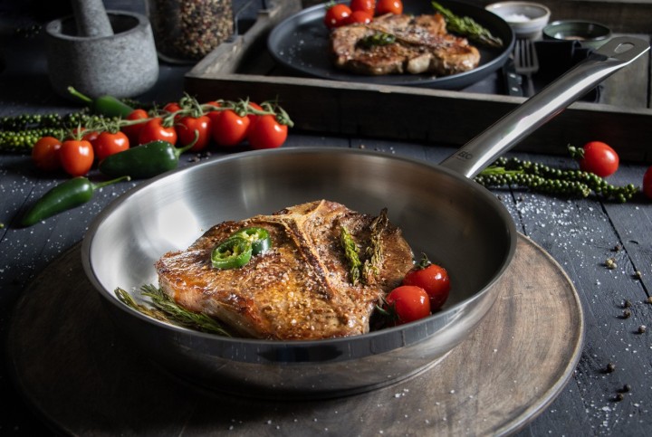 ELO nerūsējošā tērauda panna "Profi Therm" Ø 32 cm | 2