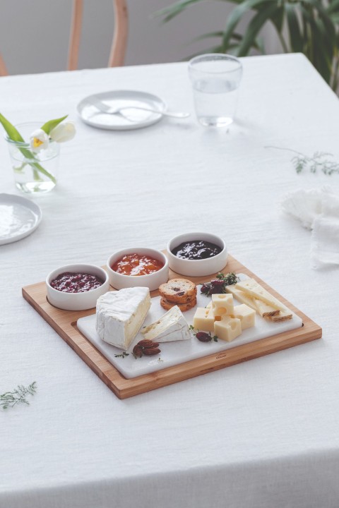 LACOR servēšanas galds "Marble and Bamboo", 5 daļas  | 2