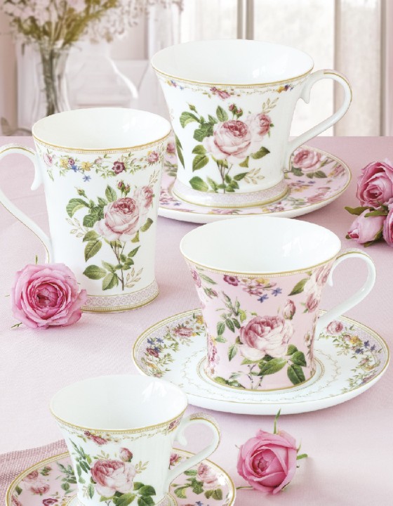 EASY LIFE porcelāna krūze kastītē "Chant des Roses", 300 ml  | 2