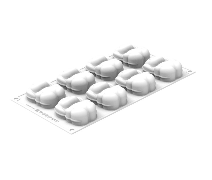 SILIKOMART silikona kēksiņu cepamā forma  "Rabbit", 8 x 70 ml (viso: 560 ml) | 1